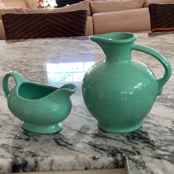 fiesta ware Dining Vintagefiesta Ware Green Gravy Boat Green